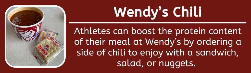 Wendy's Chili High Protein Option