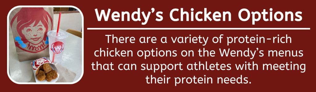 Wendy's High Protein Chicken Options 