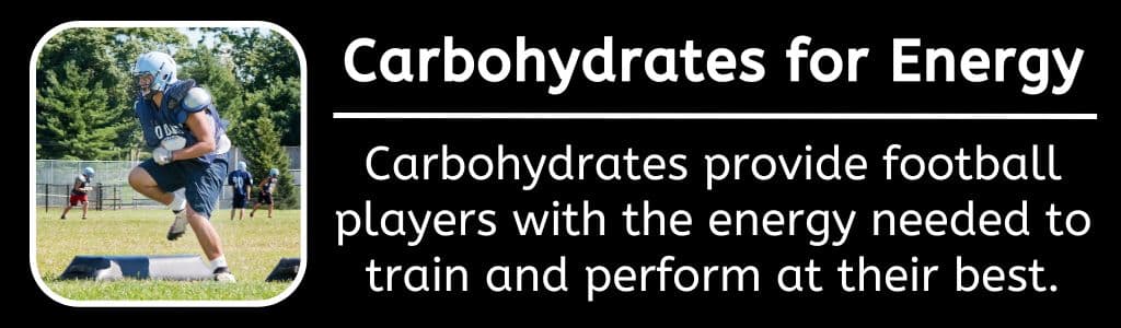 Carbohydrates for Energy for Football Players to Train and Perform at their Best