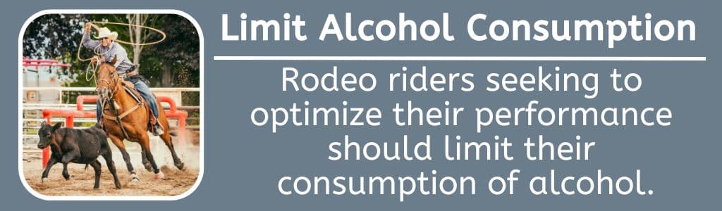 Rodeo Riders Limit Alcohol Consumption 