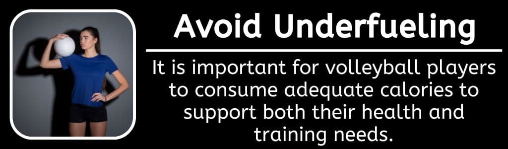 Avoid Underfueling for Volleyball