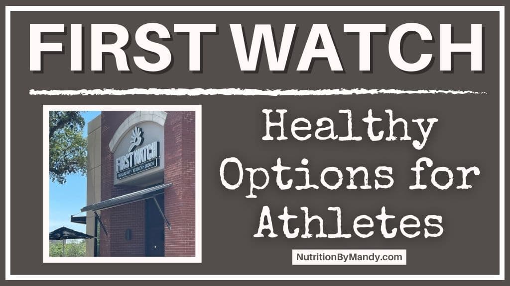 First Watch Healthy Options