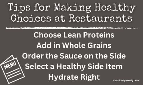 Tips for Making Healthy Choices at Restaurants 
