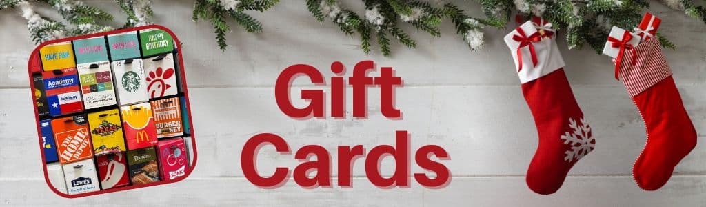 Gift Cards Stocking Stuffer