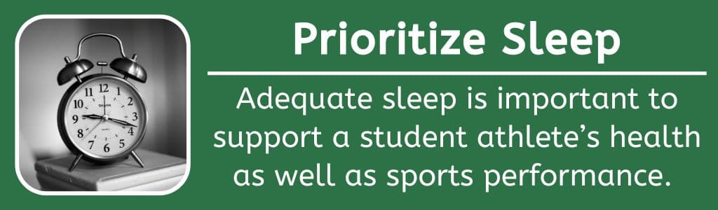 Back to School Tip: Prioritize Sleep - Adequate sleep is important to support a student athlete’s health as well as sports performance.