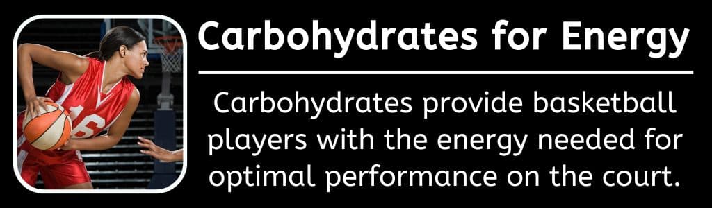 Carbohyrates Before a Basketball Game: Carbohydrates provide basketball players with the energy needed for optimal performance on the court.